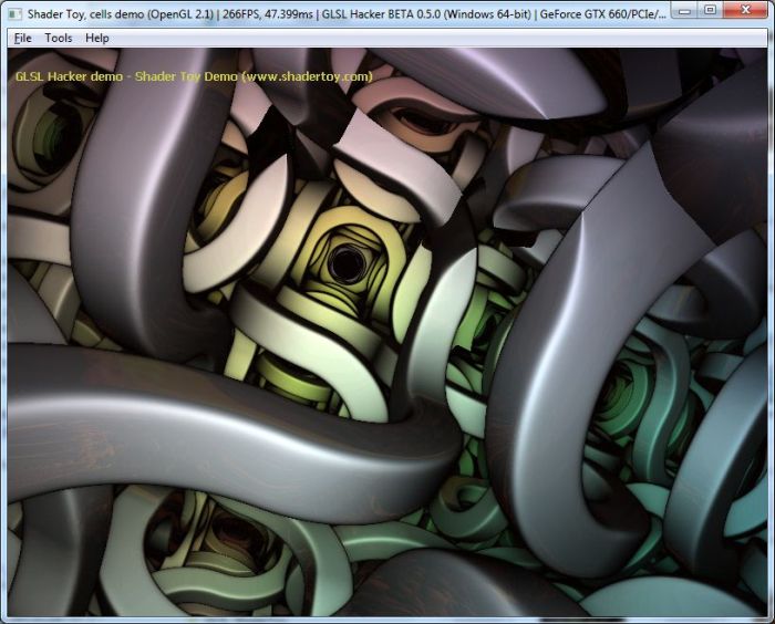 Shadertoy demo ported to GLSL Hacker