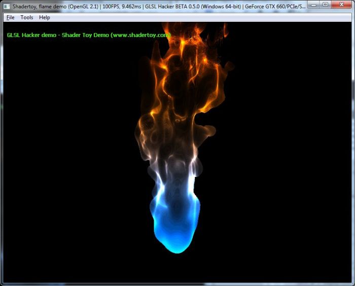 Shadertoy demo ported to GLSL Hacker