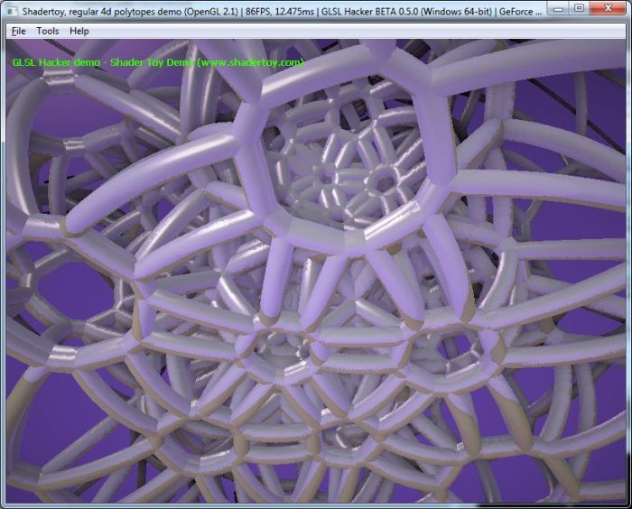 Shadertoy demo ported to GLSL Hacker
