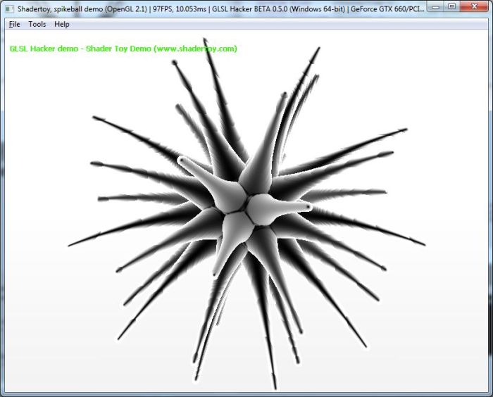 Shadertoy demo ported to GLSL Hacker
