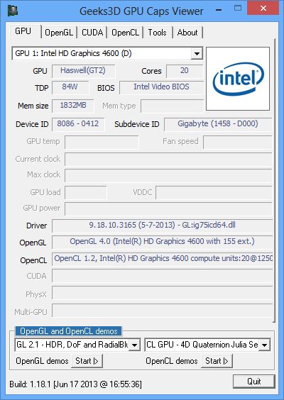 opengl driver intel hd graphics 4600 opengl driver intel hd graphics 4600
