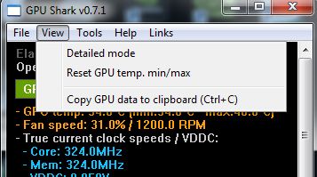 GPU Shark 0.7.1, copy to clipboard