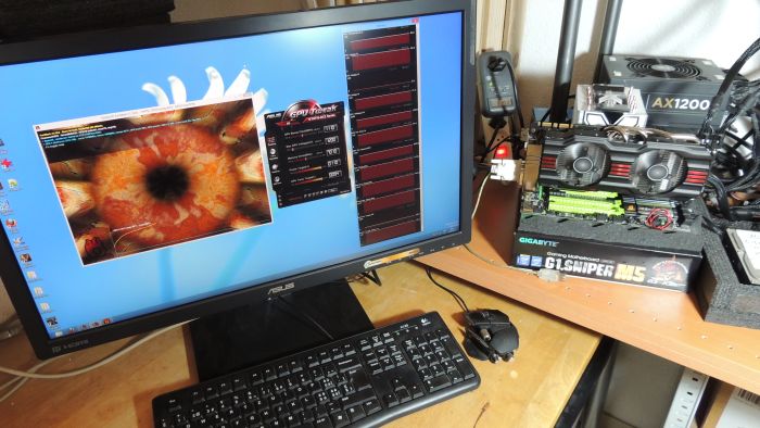Burn-in test with FurMark