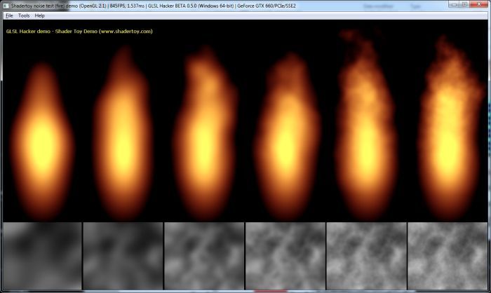 Shadertoy demo ported to GLSL Hacker