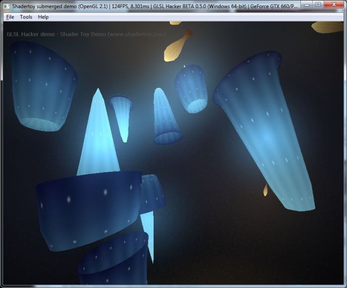 Shadertoy demo ported to GLSL Hacker