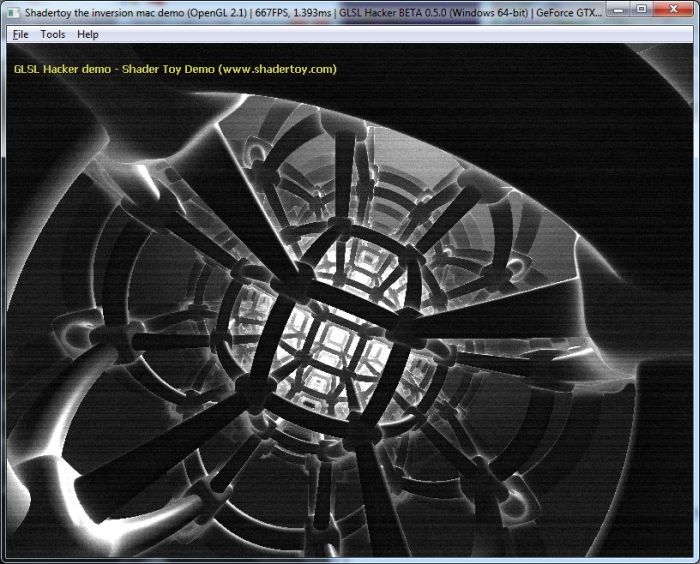 Shadertoy demo ported to GLSL Hacker