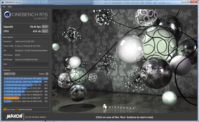 Maxon CINEBENCH R15 Released (Windows, Mac OS X) | Geeks3D
