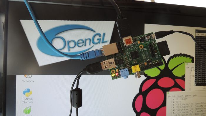 GLSL Hacker on Raspberry Pi - Simple textured quad demo