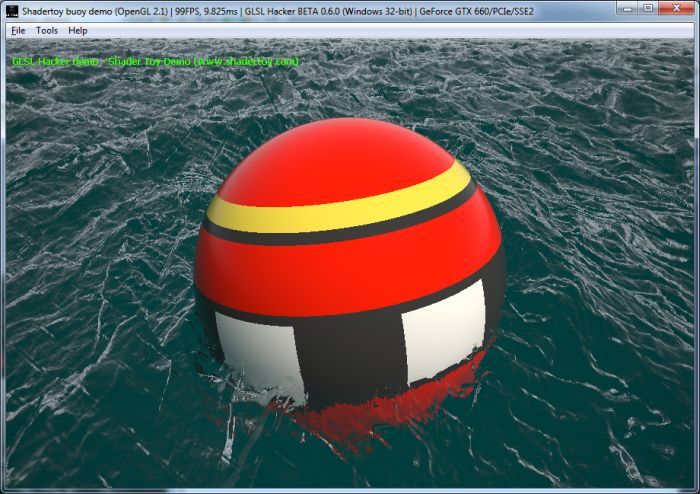 Shadertoy demo ported to GLSL Hacker