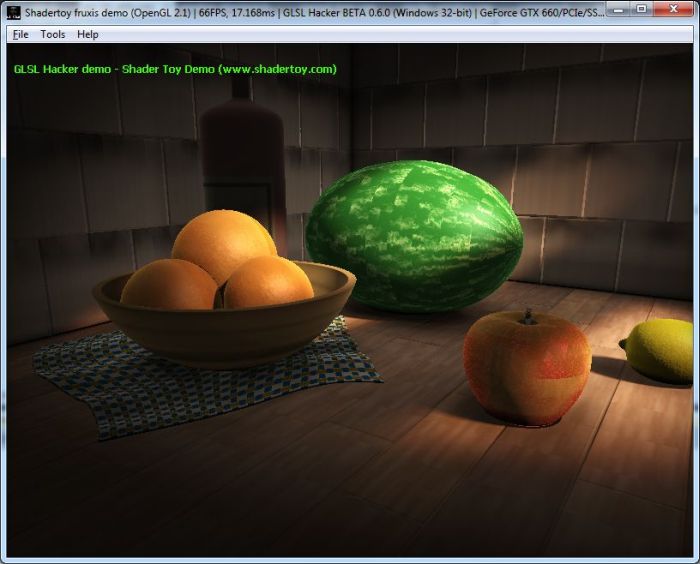 Shadertoy demo ported to GLSL Hacker