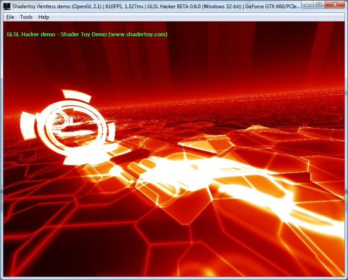 Shadertoy demo ported to GLSL Hacker