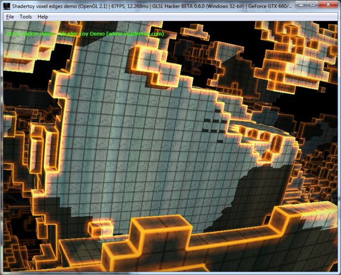 Shadertoy demo ported to GLSL Hacker
