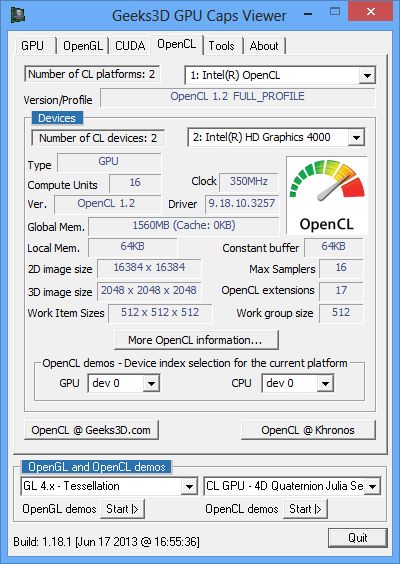 Intel R Hd Graphics        -  9