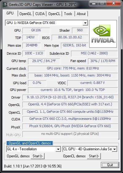 GPU Caps Viewer