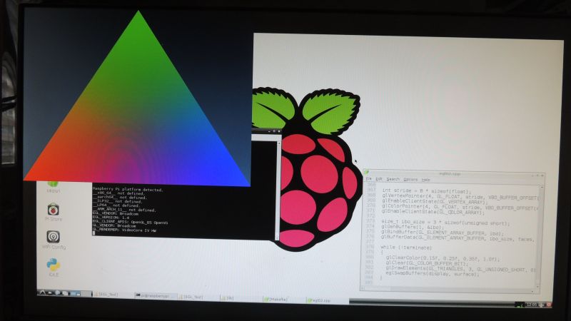 OpenGL ES test on RaspberryPi