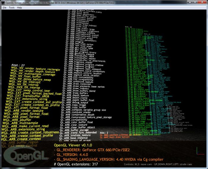 OpenGL Viewer with GLSL Hacker