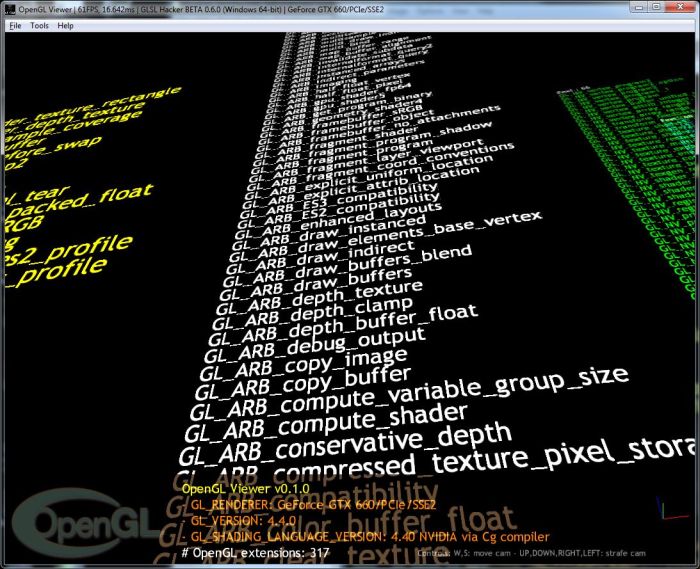 OpenGL Viewer with GLSL Hacker