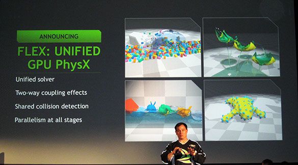 NVIDIA FLEX: unified GPU PhysX