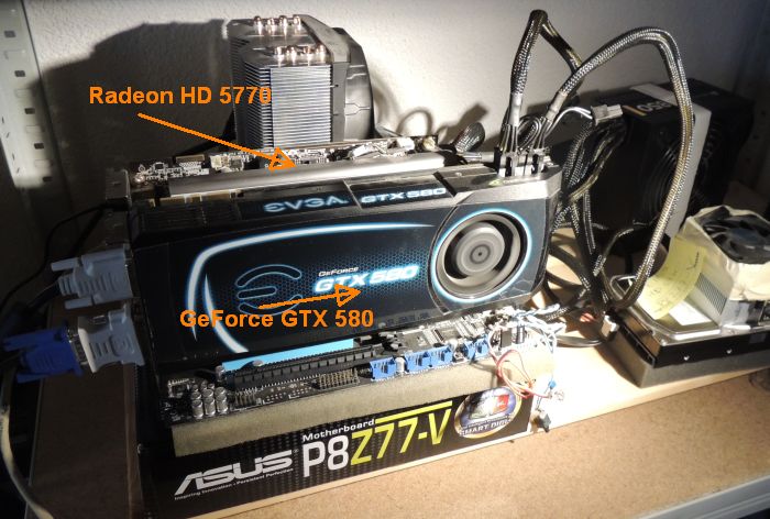 Hackintosh setup with GeForce GTX 580 and Radeon HD 5770