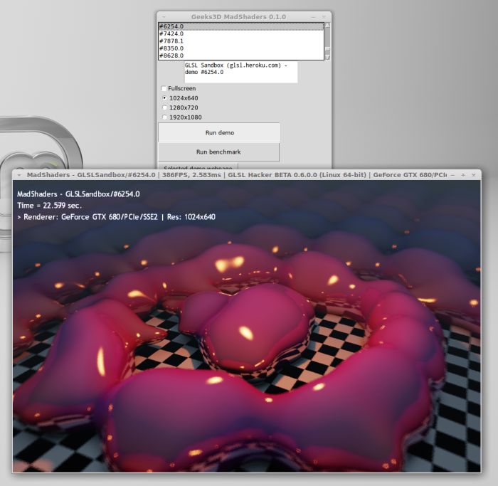 MadShaders GLSL demo