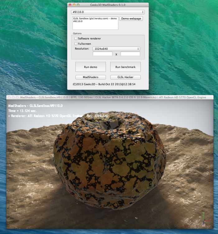 MadShaders, GLSL Sandbox demo #9110