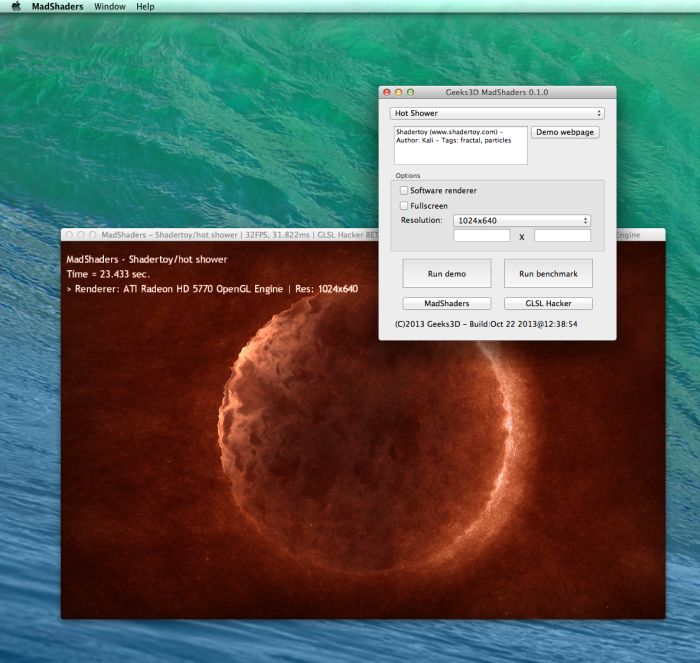 MadShaders, Shadertoy Hot shower