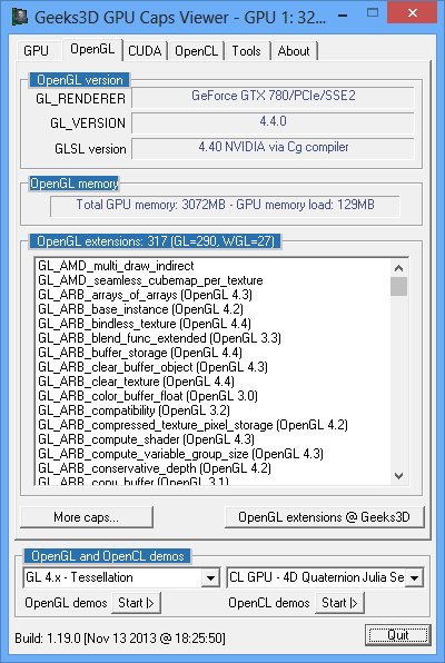 NVIDIA R331.82 WHQL, GPU Caps Viewer, GeForce GTX 780