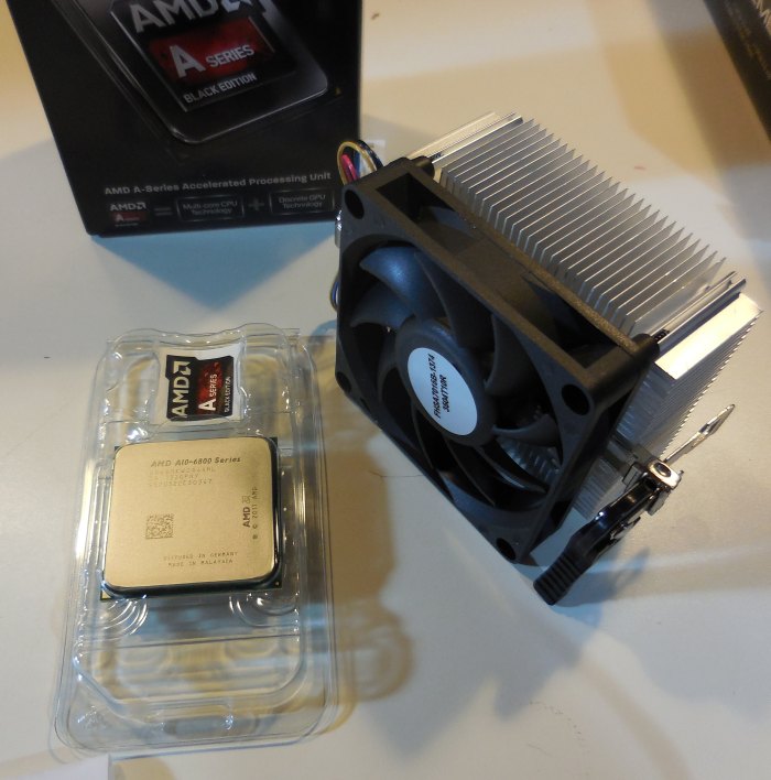 AMD A10-6800K + stock CPU cooler
