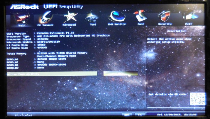 ASRock FM2A88M Extreme4+ BIOS