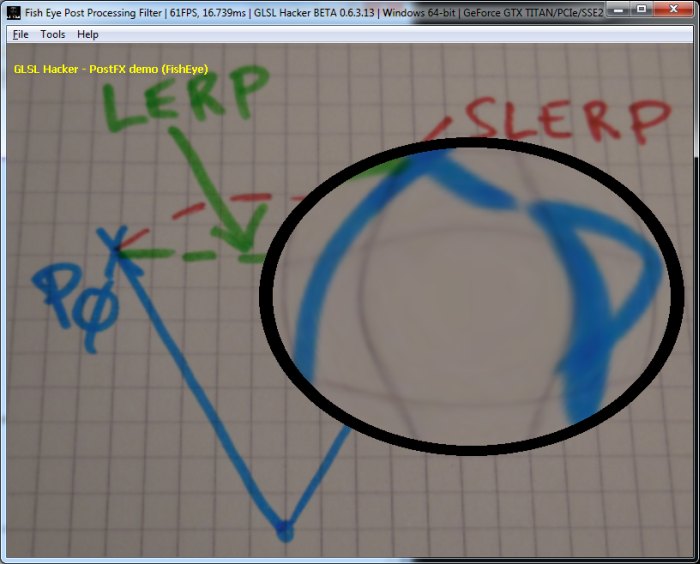 (GLSL Shader Library) Fish Eye Post Processing Filter, Dome Distortion, barrel distortion
