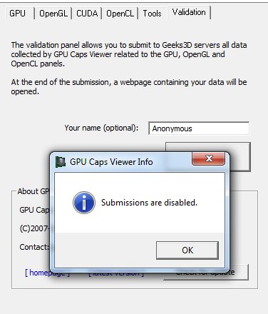 GPU Caps Viewer 1.20.0.x BETA Test Version with New OpenGL and OpenCL Online Database
