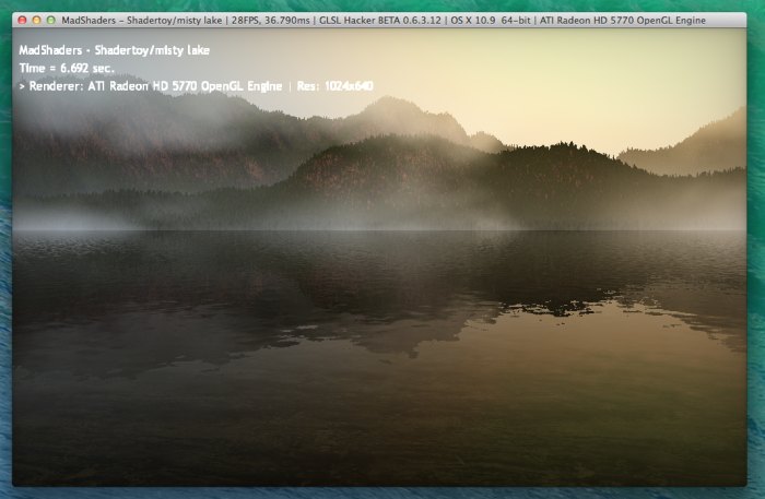 MadShaders 0.3.0, GLSL demo