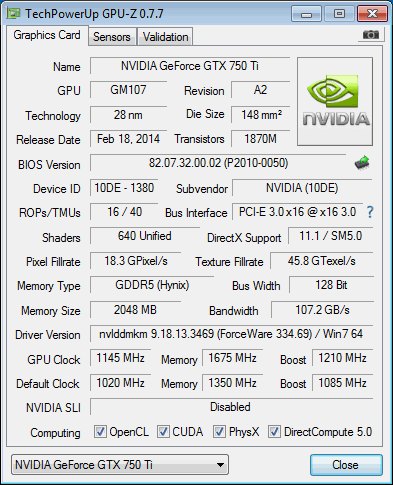 NVIDIA Maxwell GPU, GPU-Z