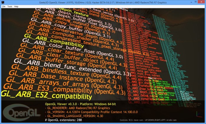 AMD Catalyst 14.4 WHQL - GLSL Hacker, OpenGL viewer
