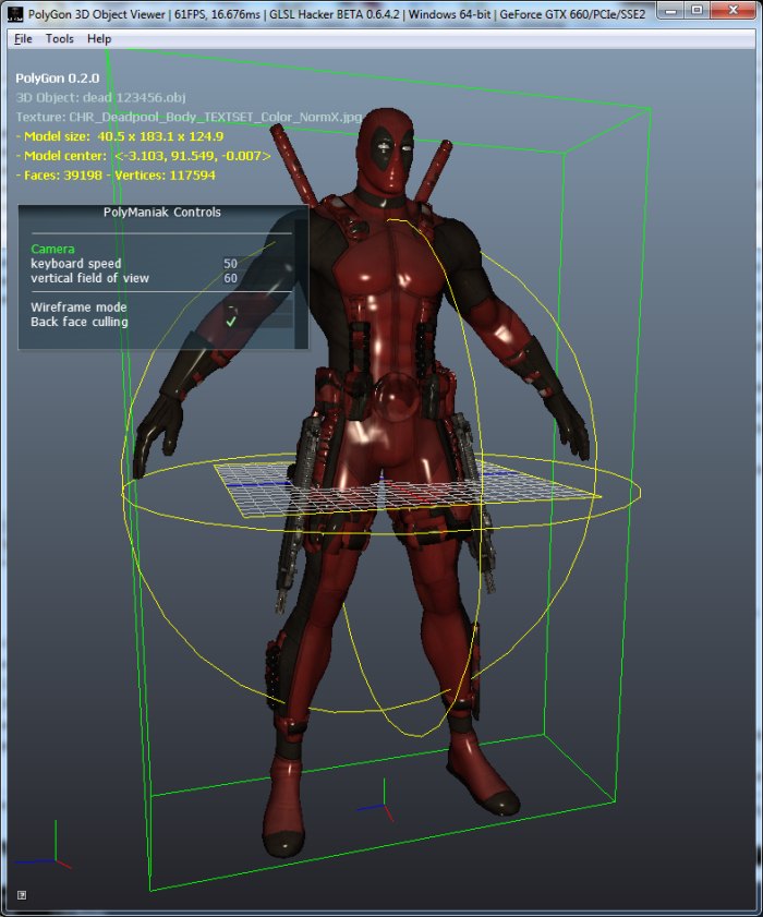 GLSL Hacker - 3D Object Viewer