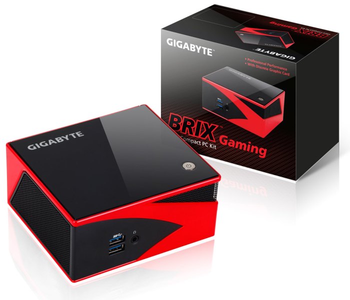 GIGABYTE Brix Gaming Compact PC Kit with AMD GPU