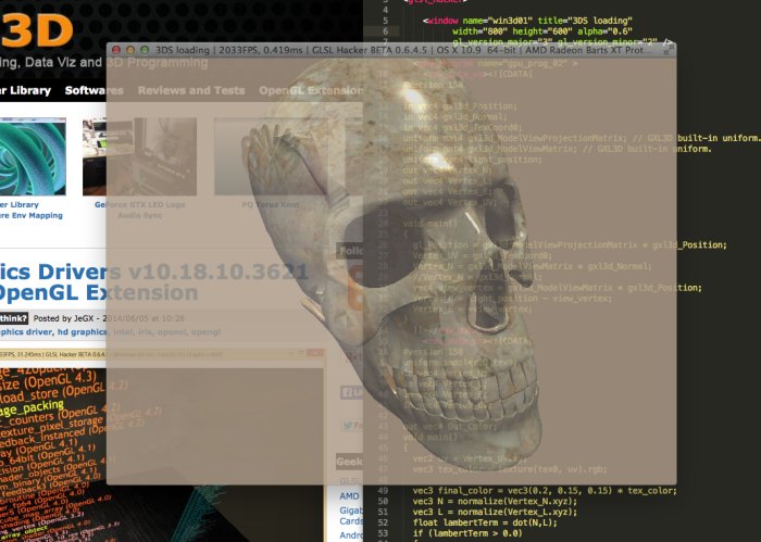 GLSL Hacker - transparent window under Mac OS X