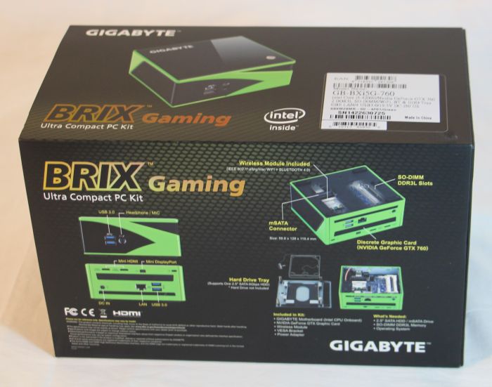 GIGABYTE BRIX GTX 760 Compact Gaming PC Kit