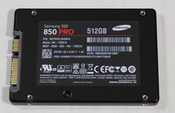 Samsung SSD 850 PRO 512GB