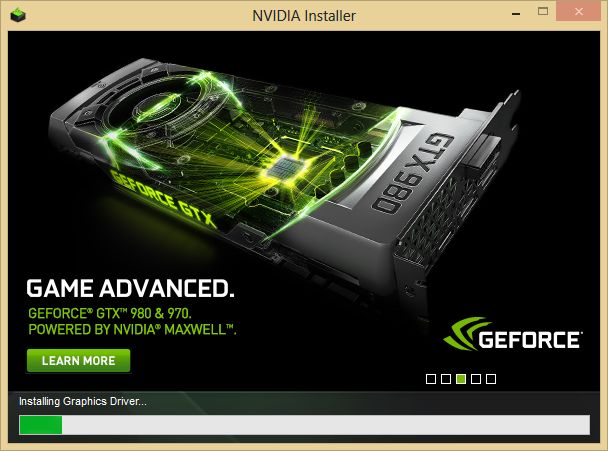 NVIDIA graphics driver installer