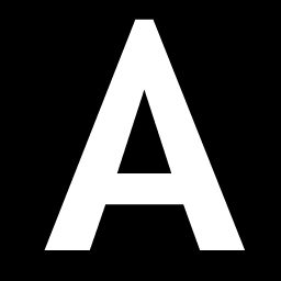 GLSL Hacker - letter A texture