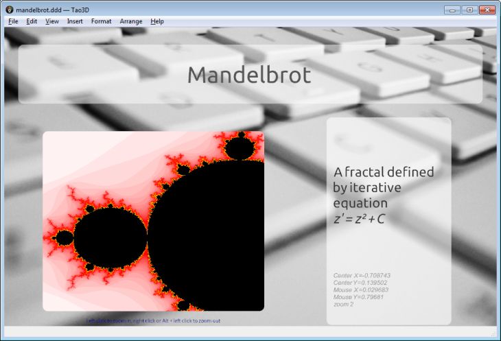 Tao3D - Mandelbrot demo