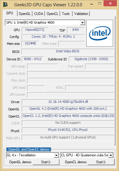 opengl 3.3 intel hd graphics