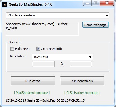 MadShaders 0.4.0 user interface on Windows