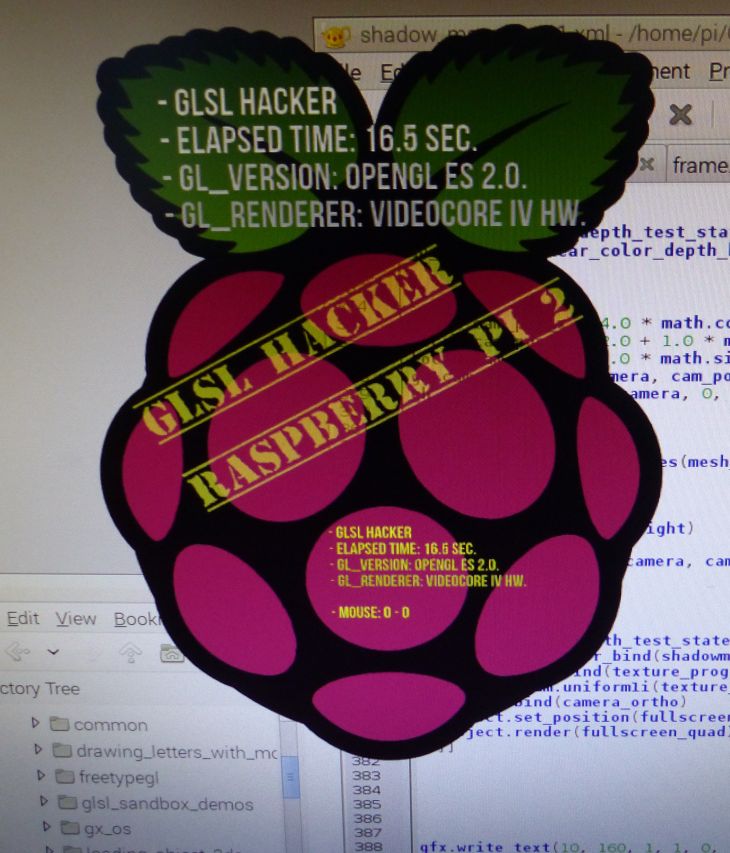 GLSL Hacker for Raspberry Pi