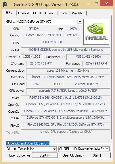 GPU Caps Viewer