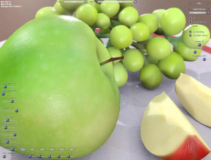 Separable Subsurface Scattering demo
