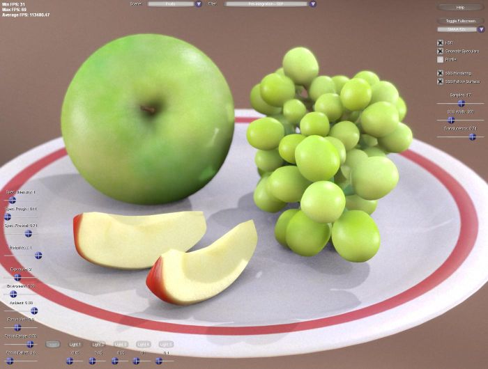 Separable Subsurface Scattering demo