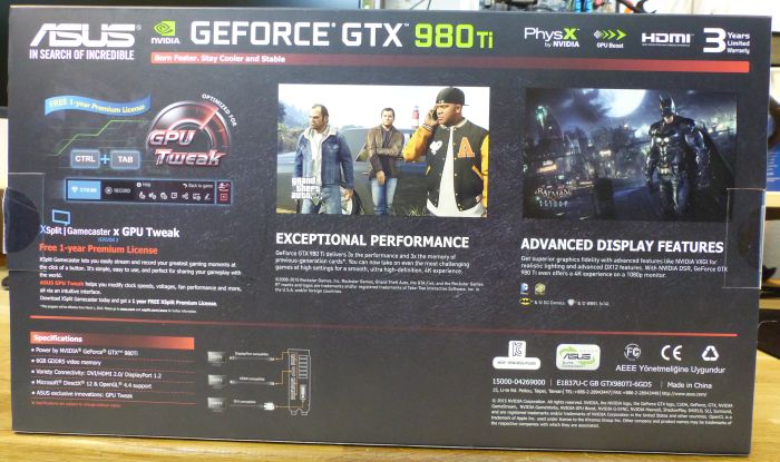 ASUS GTX 980 Ti - gaming graphics card