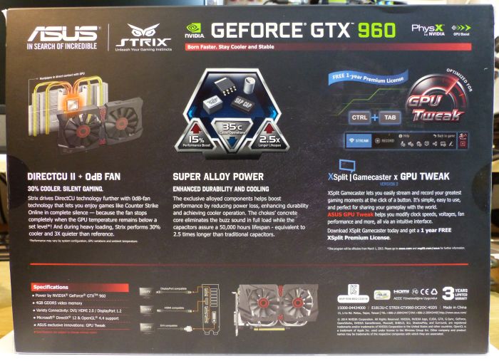 ASUS Strix GTX 960 DirectCU2 OC 4GB Review